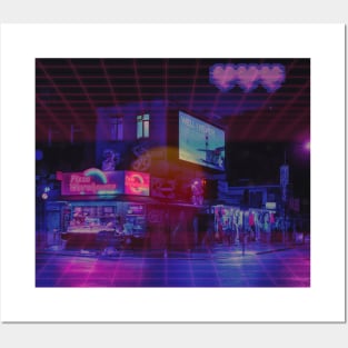 Retrowave Pizza Warehouse Posters and Art